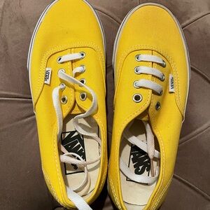 Vans Bright Yellow Canvas Shoes